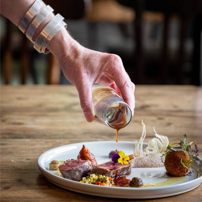 Des plats à couper le souffle, guarants de la gastronomie Drômoise au restaurant Chez Mon Jules<br />
