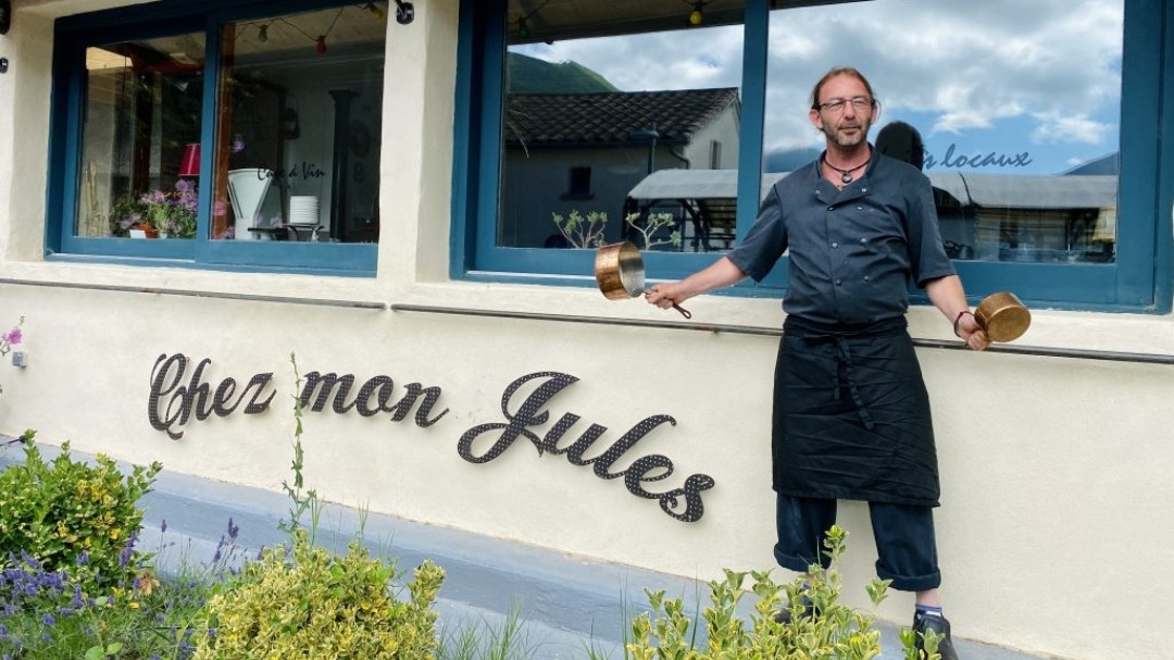 Fred de Chez Mon Jules à Vesc restaurant bistronomique